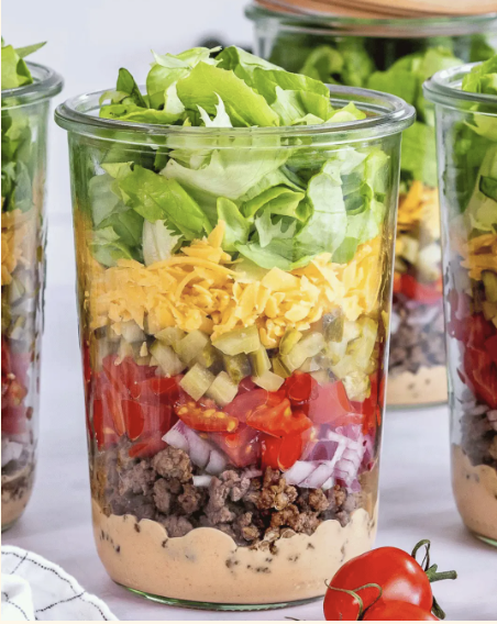 Salada Big Mac no pote